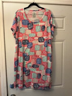 Secret Treasures Sweet Dreams Sleep Tight Relax Nightgown 2X-3X (20W-24W)
